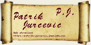Patrik Jurčević vizit kartica